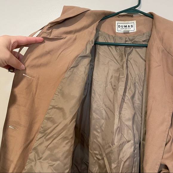 SALE: Vintage Dumas Imports Slouchy Trench Size L - Picture 6 of 11
